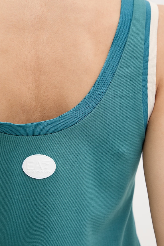 EA7 Emporio Armani τοπ γυναικείο με βισκόζη AF13289.7W000916 τιρκουάζ