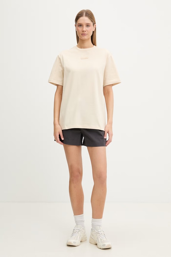 EA7 Emporio Armani t-shirt da donna in cotone AF12957.7W000999 beige SS26