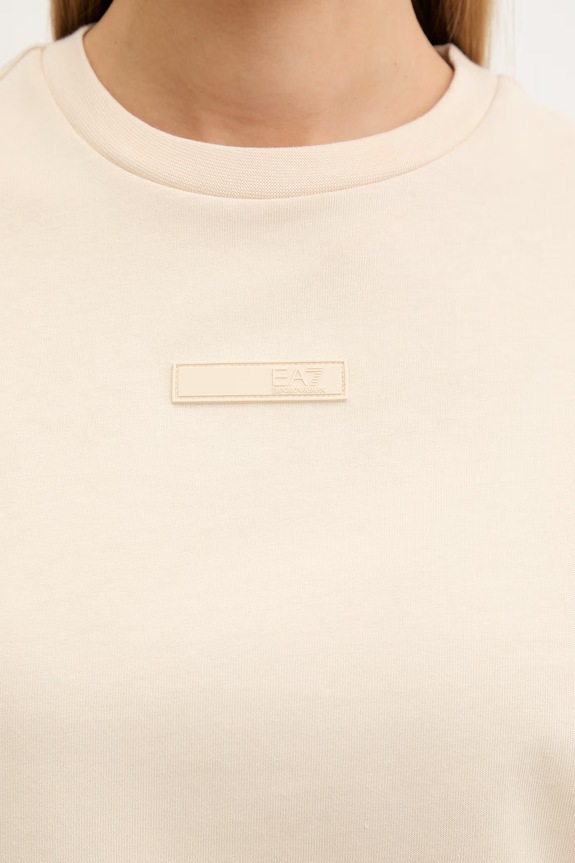 EA7 Emporio Armani t-shirt da donna in cotone AF12957.7W000999 beige