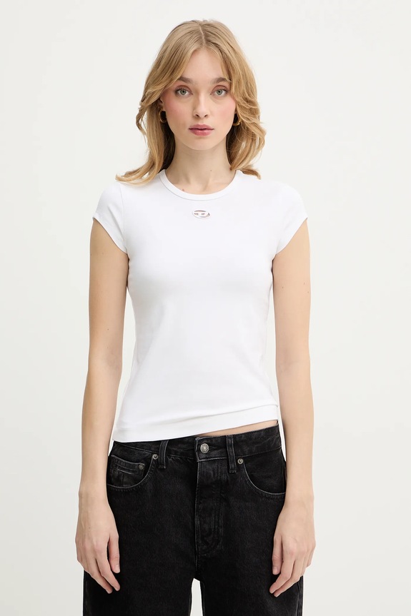 Diesel tricou T-ANGIE-OD uni alb A19912.0AFAA
