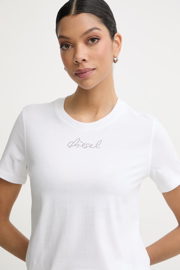 Diesel tricou basic pentru femei, din bumbac T-REG-S2 alb A22503.0JMBD