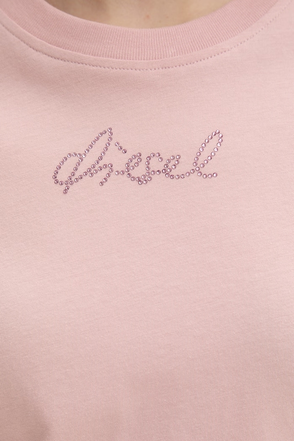 Diesel tricou basic pentru femei, din bumbac T-REG-S2 A22503.0JMBD roz
