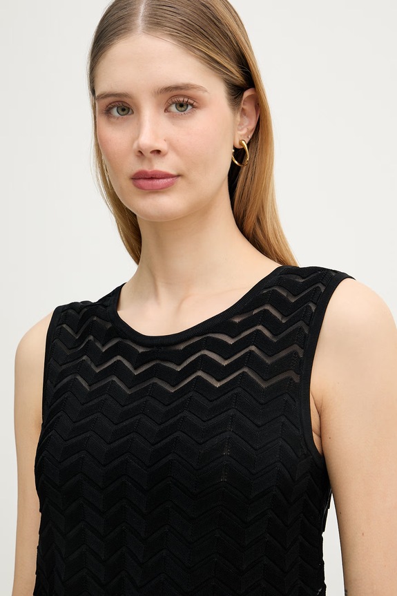 Joseph Ribkoff top damski z wiskozy czarny 262932
