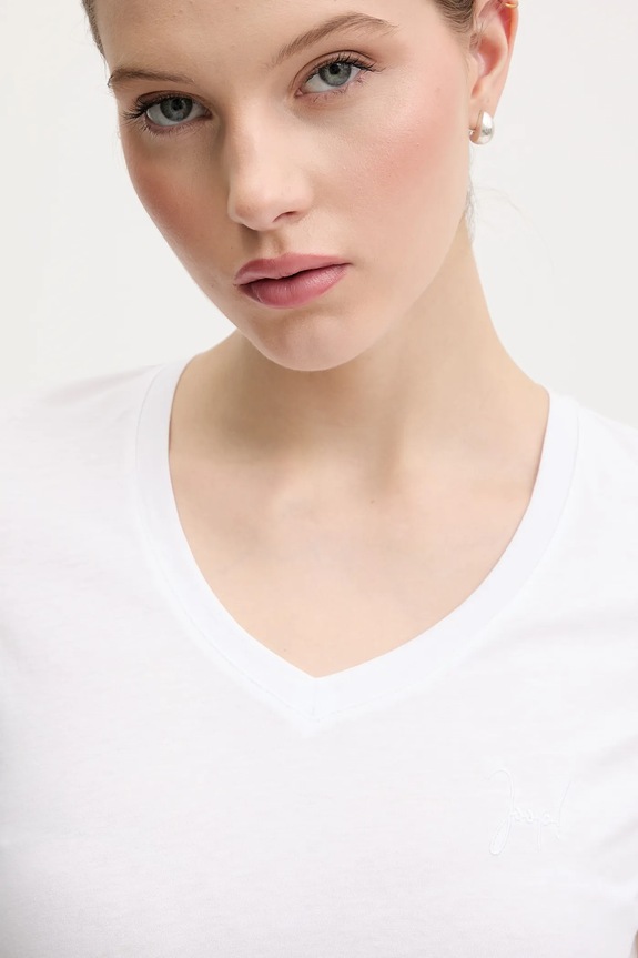 Joop! t-shirt bawełniany biały 30049368