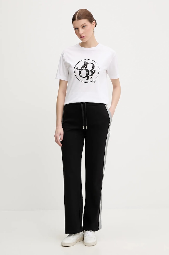 Joop! t-shirt bawełniany 30100822 biały SS26