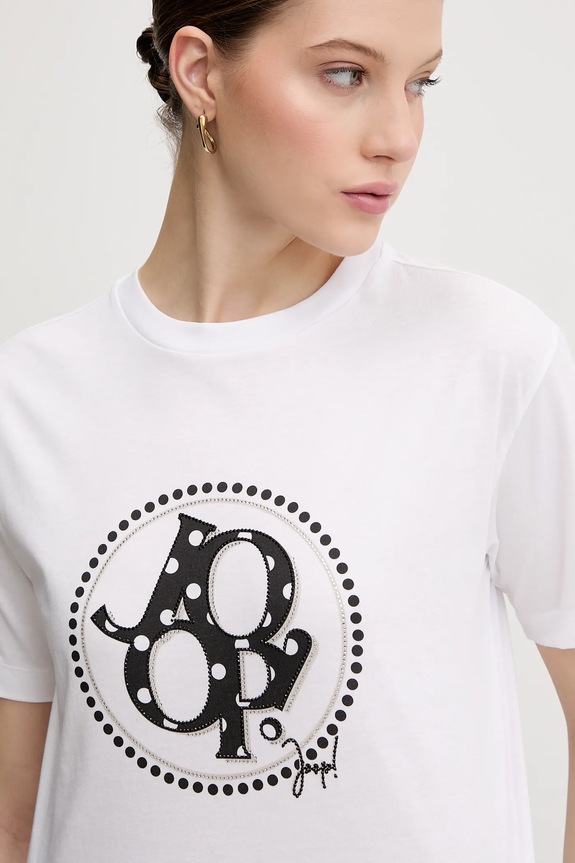 Joop! t-shirt bawełniany biały 30100822