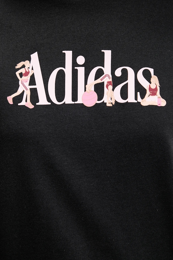 Βαμβακερό μπλουζάκι adidas Soft Sports JZ7894 μαύρο