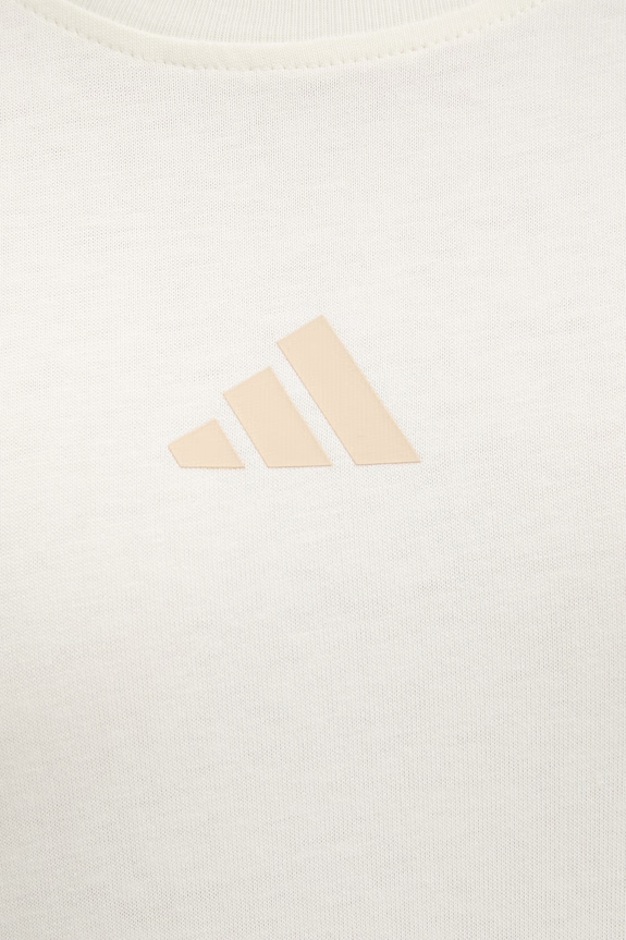 adidas t-shirt bawełniany Stadium KB4282 beżowy