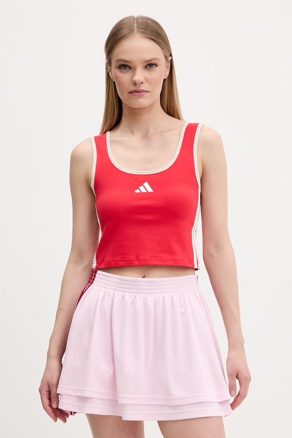 Top adidas Stadium με ελαστάν κόκκινο KB4964