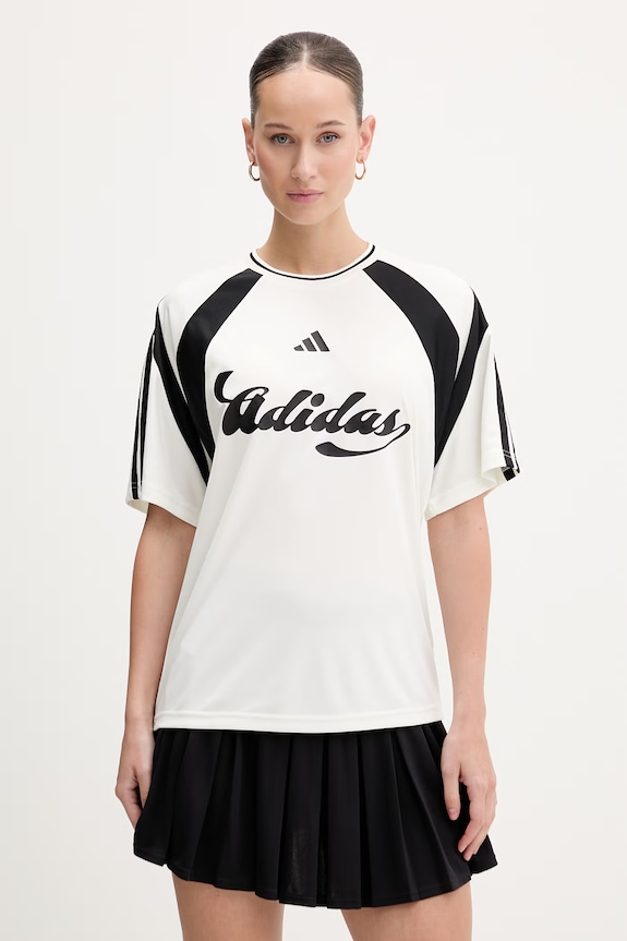 adidas tricou House of Tiro print bej KB6126