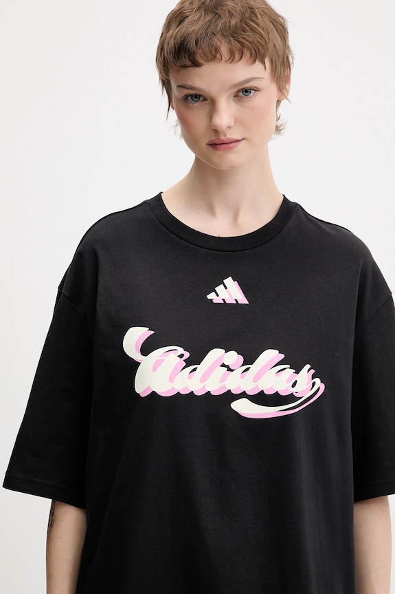 Pamučna majica adidas House of Tiro crna KB7170