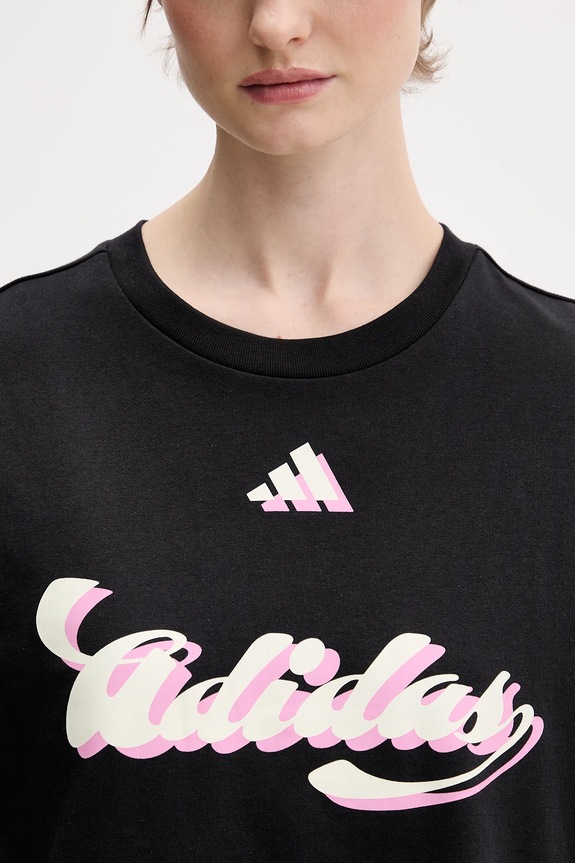 Pamučna majica adidas House of Tiro KB7170 crna