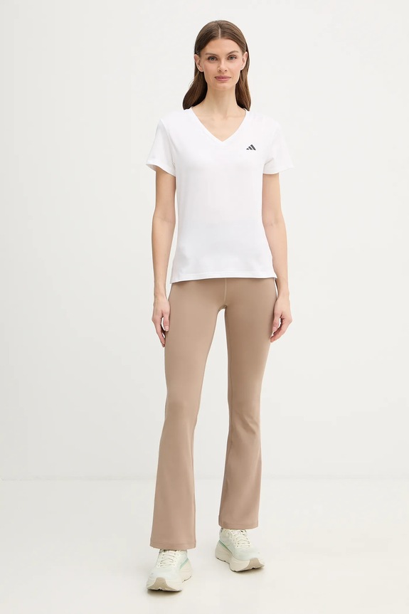 adidas Performance t-shirt treningowy KB9595 beżowy SS26