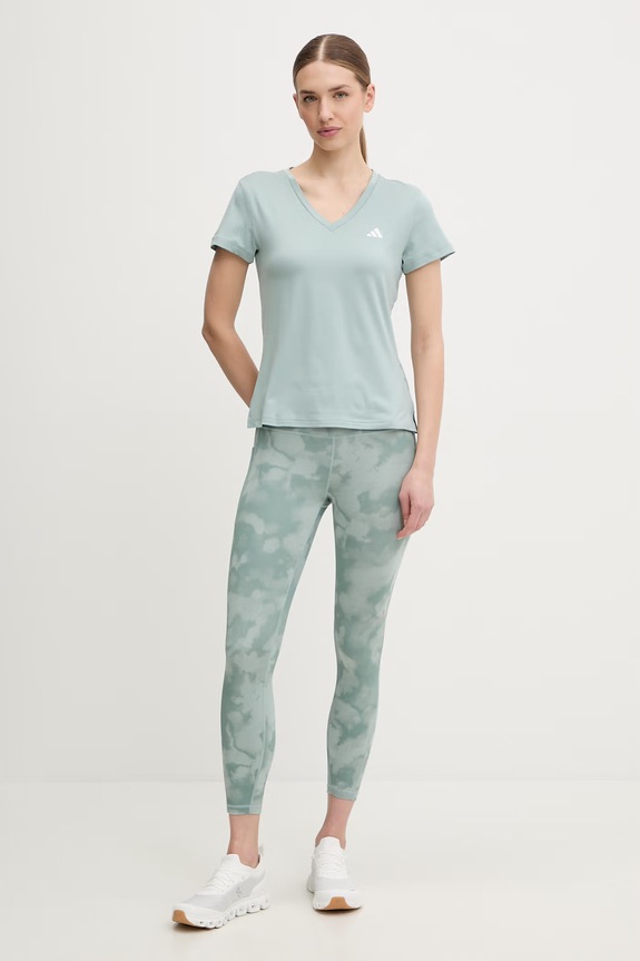 adidas Performance t-shirt treningowy KB9596 turkusowy SS26