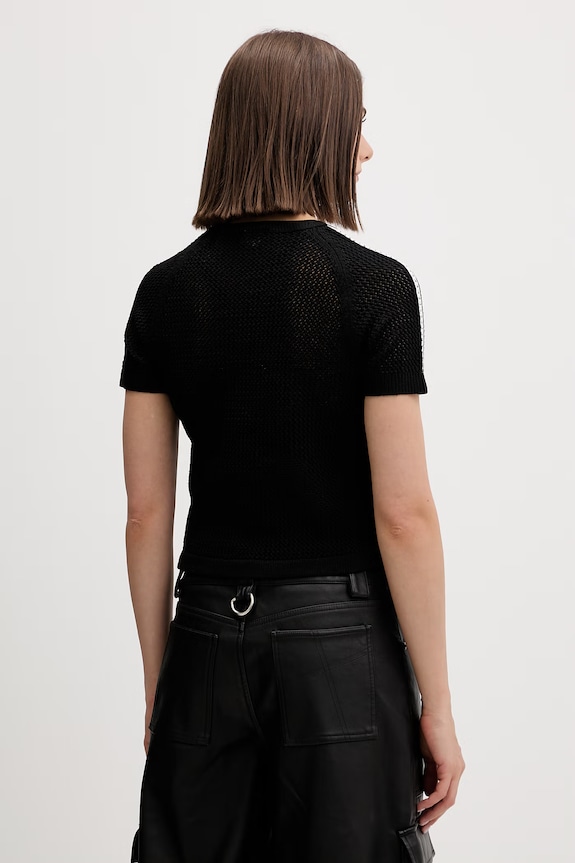 Îmbrăcăminte adidas Originals crop top pentru femei Crochet KC6481 negru