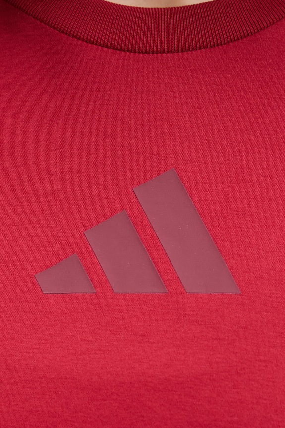 Βαμβακερό μπλουζάκι adidas Z.N.E KC7718 μπορντό