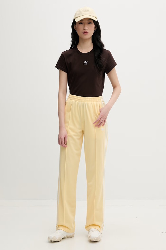 adidas Originals tricou pentru femei, din bumbac KD1354 maro SS26