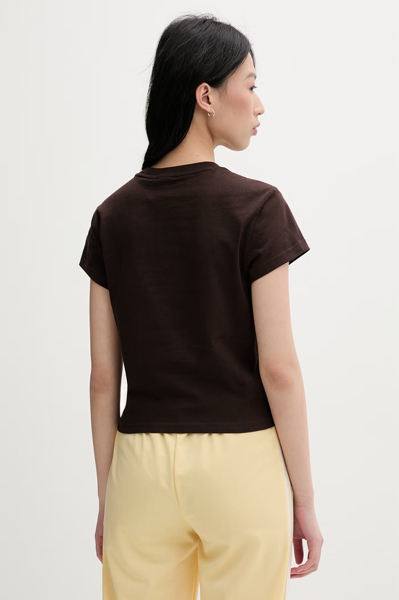 Îmbrăcăminte adidas Originals tricou pentru femei, din bumbac KD1354 maro