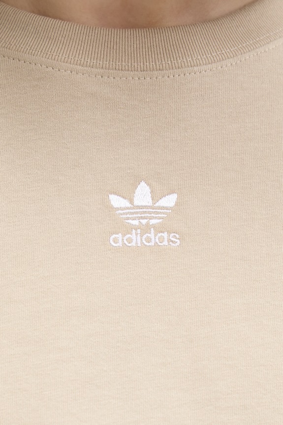 Βαμβακερό μπλουζάκι adidas Originals KD1363 μπεζ
