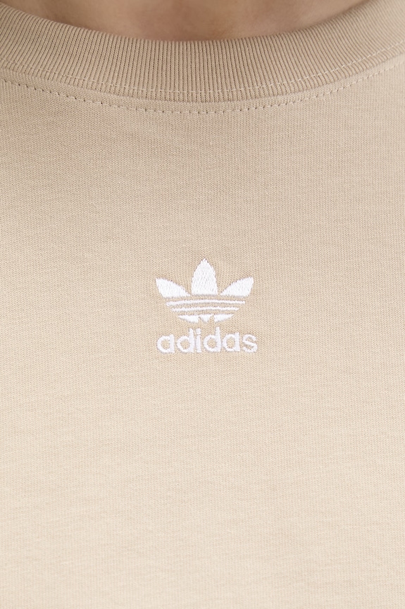 Βαμβακερό μπλουζάκι adidas Originals KD1363 μπεζ