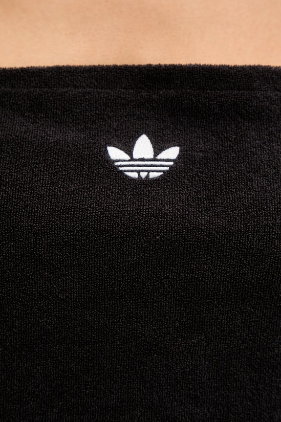 adidas Originals crop top damski z bawełną KD1406 czarny