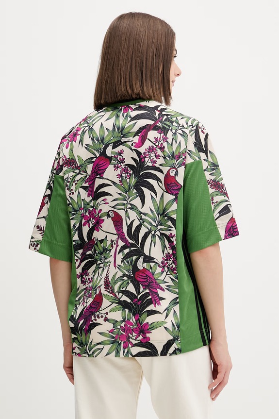 Ρούχα Μπλουζάκι adidas x Farm Rio KD4628 πράσινο