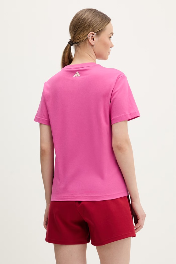 Odzież adidas t-shirt bawełniany x Farm Rio KD4640 różowy