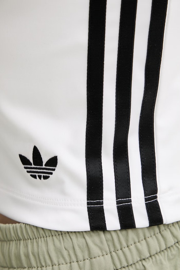 adidas Originals crop top damski KD6235 beżowy