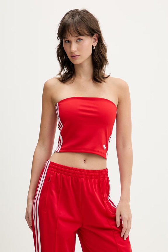 adidas Originals top aplikacja czerwony KD6236
