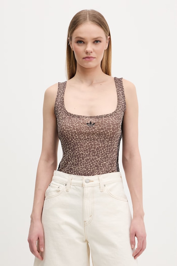 Top adidas Originals Našitek rjava KD8822