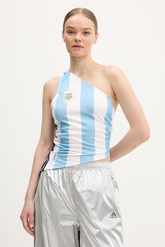 adidas Originals top Argentina wzorzyste niebieski KE2295