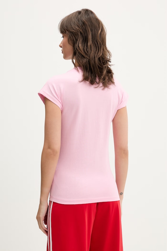 Odzież adidas t-shirt bawełniany KT0548 różowy
