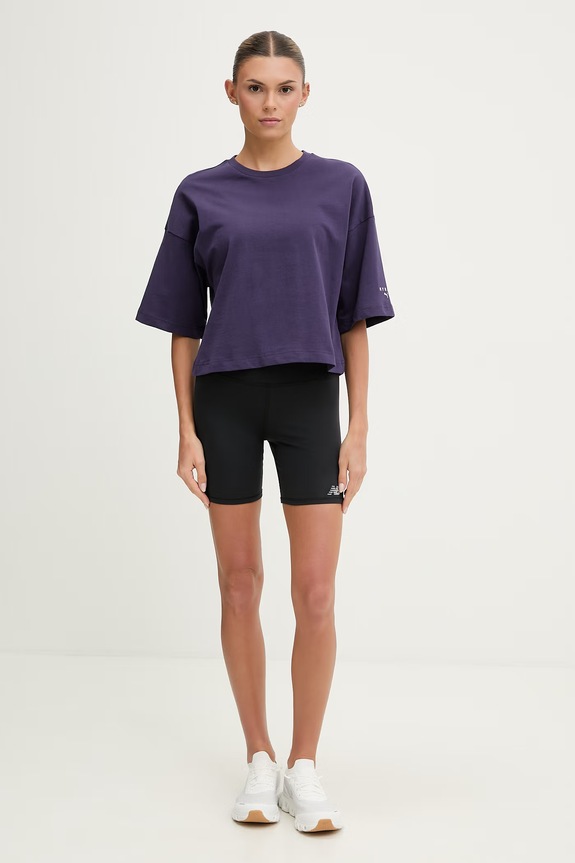 Puma tricou de antrenament femei din bumbac City lifestyle HYROX 528132 violet SS26