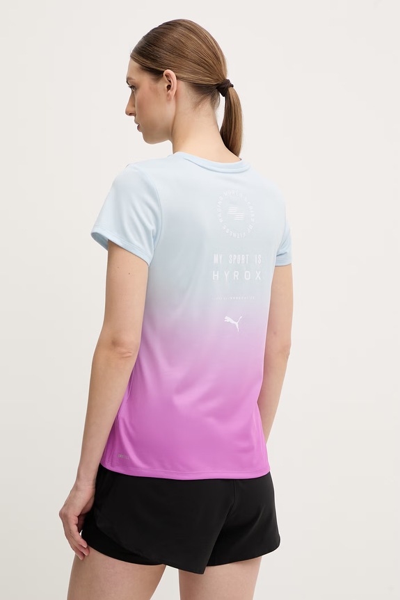 Odzież Puma t-shirt treningowy Poly graphic HYROX 528508 niebieski