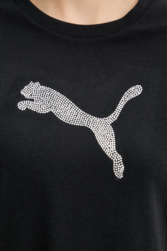 Puma t-shirt damski bawełniany GRAPHIC 634566 czarny