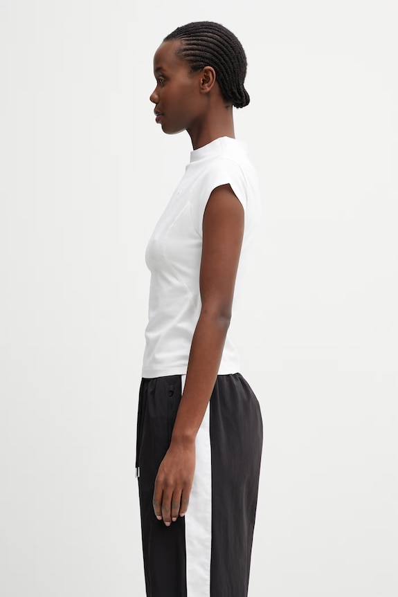 Puma T-shirt Γυναικείο από βαμβάκι με ελαστάν PUMATECH SENSE 634568 λευκό SS26