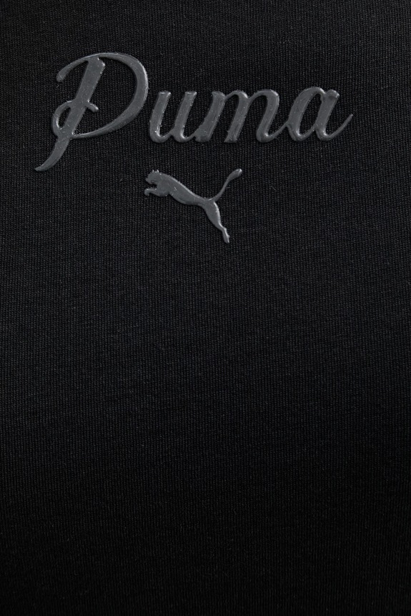 Puma t-shirt damski bawełniany Essential Script 691760 czarny