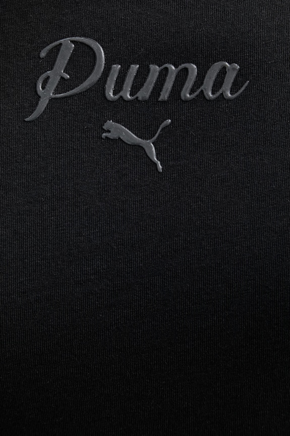 Puma t-shirt damski bawełniany Essential Script 691760 czarny