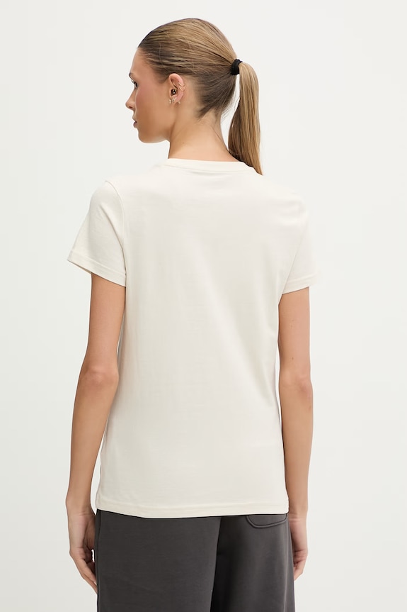 Odzież Puma t-shirt damski bawełniany Essential Elevated 691855 beżowy