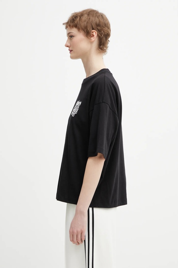Bavlněné tričko Carhartt WIP W SS Signet T-Shirt I036035.K02XX černá SS26