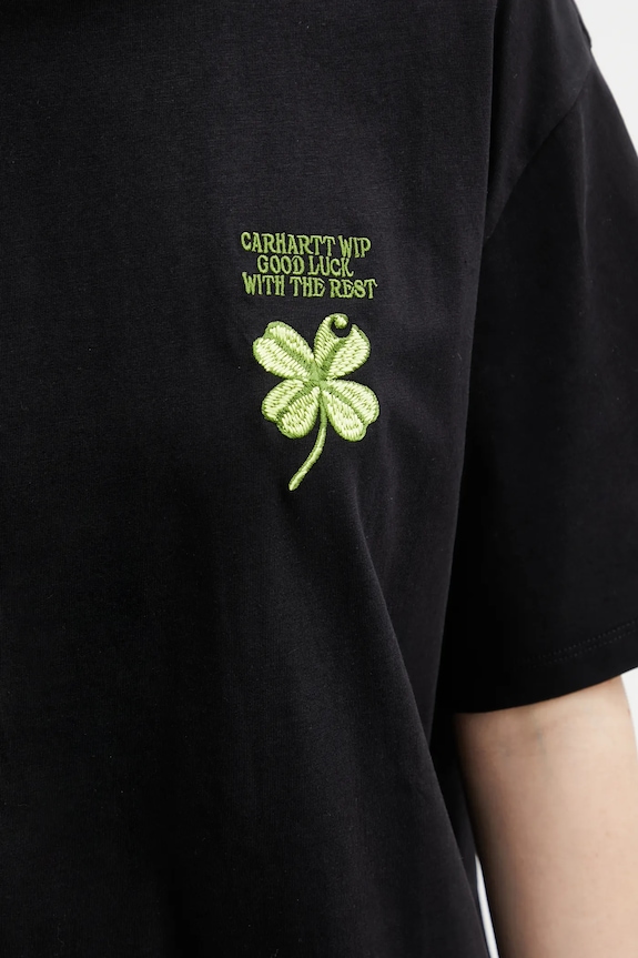Carhartt WIP t-shirt in cotone W SS Clover T-Shirt nero I036036.89XX
