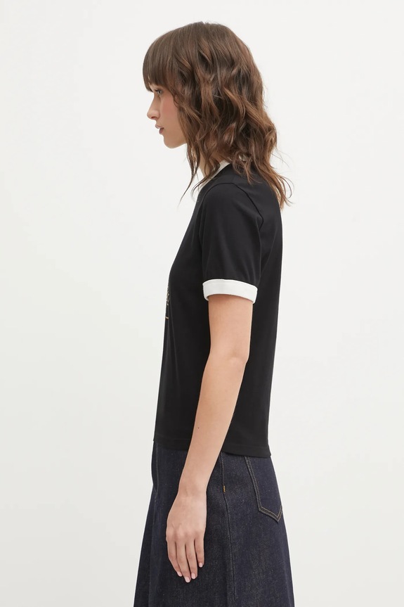 Carhartt WIP cotton t-shirt W SS Reminiscing Ringer T-S I036034.8960 black SS26