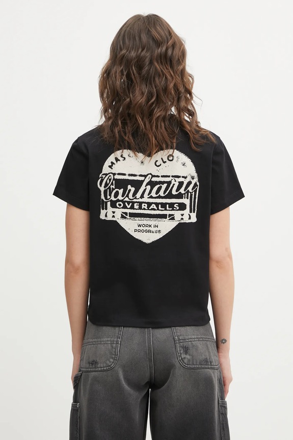 Clothing Carhartt WIP cotton t-shirt W SS Garble T-Shirt I036031.89XX black