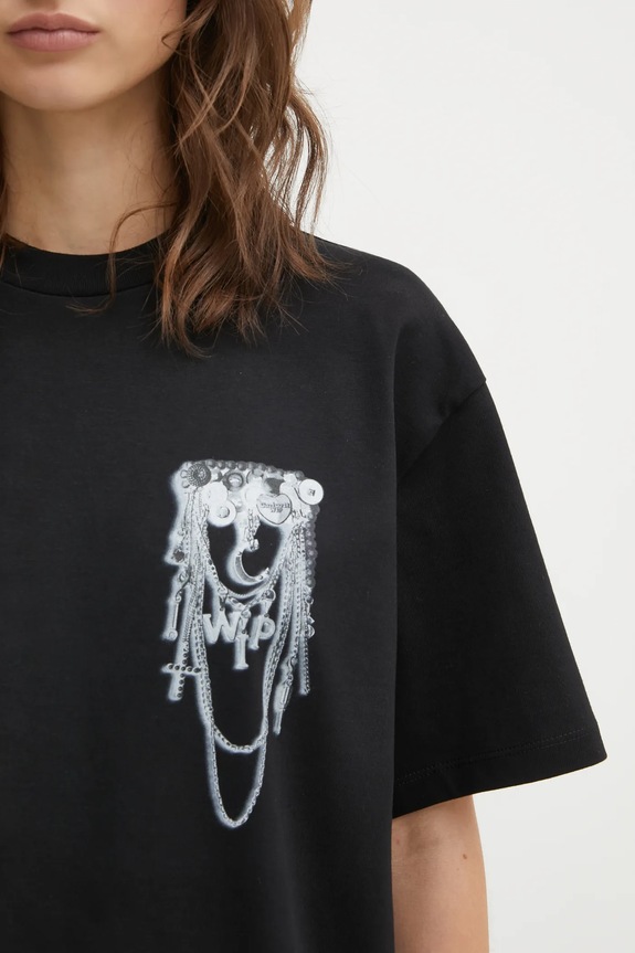 Carhartt WIP cotton t-shirt W SS Inverted Charm T-Shirt black I036030.89XX