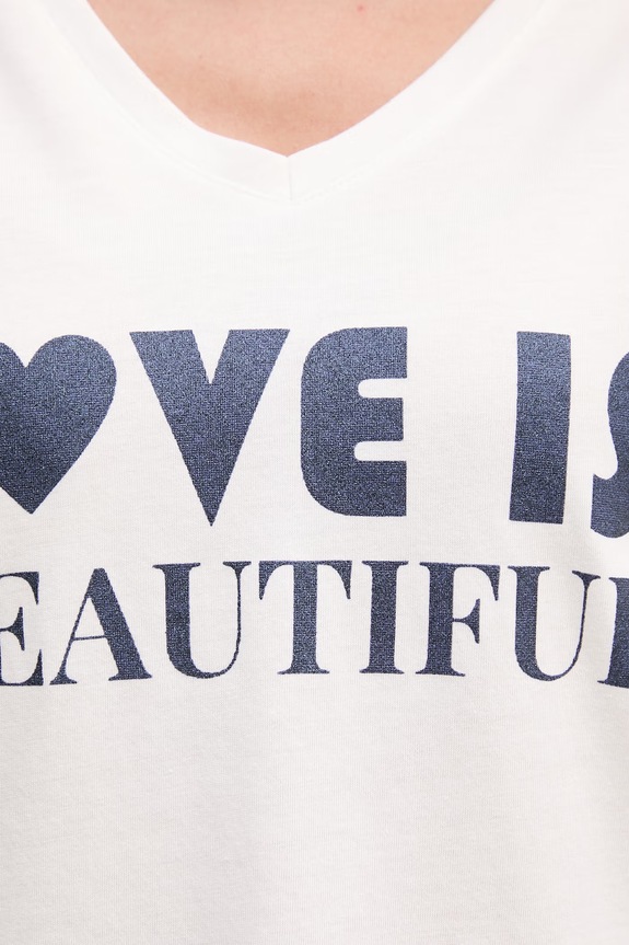 Μπλουζάκι Morgan DBEAU λευκό