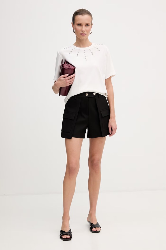 Μπλουζάκι Morgan DOURRA λευκό SS26