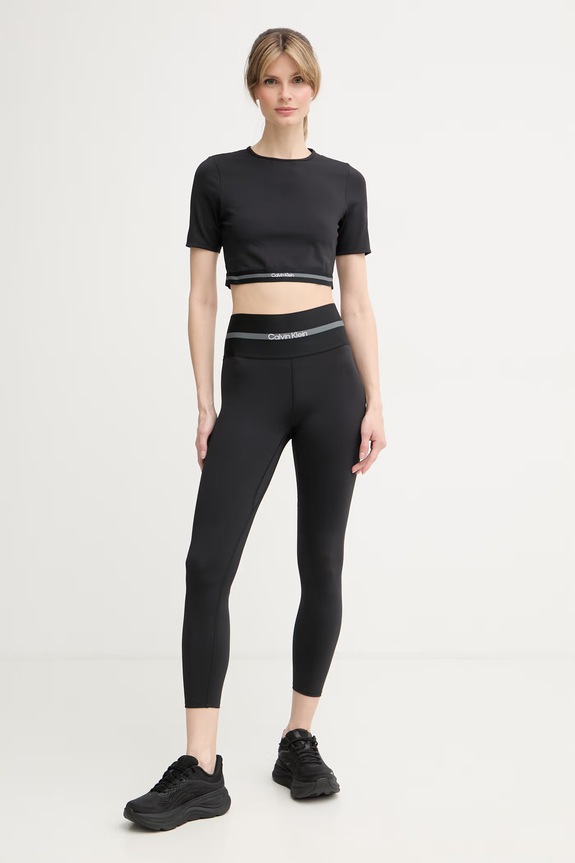 Calvin Klein Performance T-shirt treningowy damski LVGWS6K217 czarny SS26