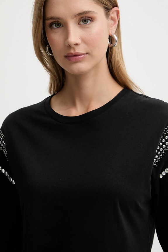 Liu Jo tricou din bumbac negru WA6128.JS904