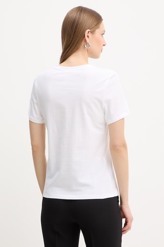 Odzież Liu Jo t-shirt bawełniany WA6237.JS923 biały