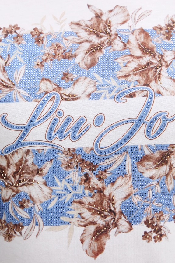 Pamučna majica Liu Jo WA6493.JS923 bijela